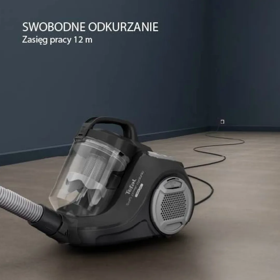 Tefal Swift Power Cyclonic, odkurzacz bezworkowy, 900 W, dla alergików, 1,5 l