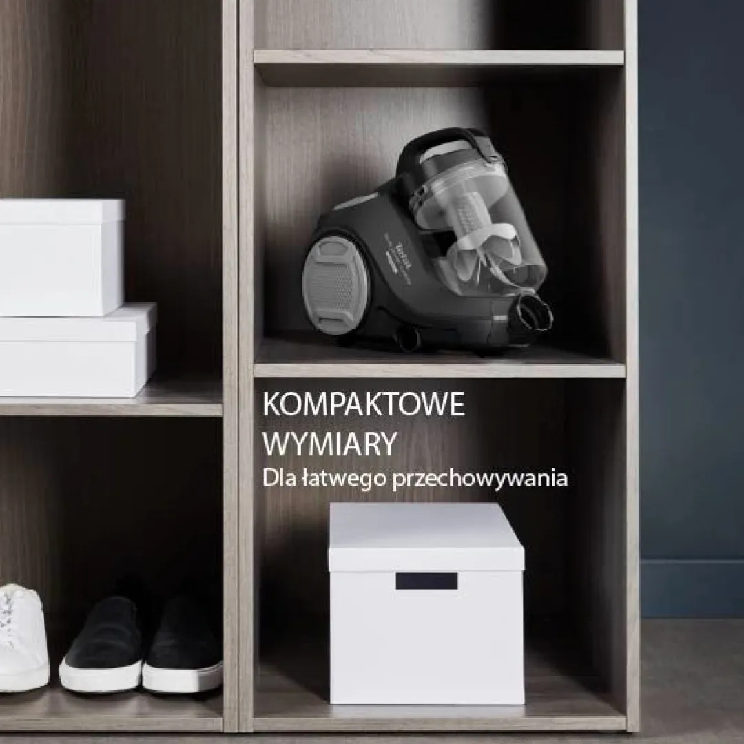 Tefal Swift Power Cyclonic, odkurzacz bezworkowy, 900 W, dla alergików, 1,5 l
