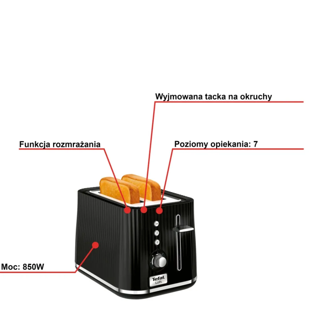 Toster TEFAL LOFT TT7618