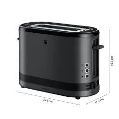 Toster WMF Kitchenminis na jedną kromkę 600 W czarny