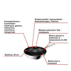 Wok TEFAL INTUITION 28cm
