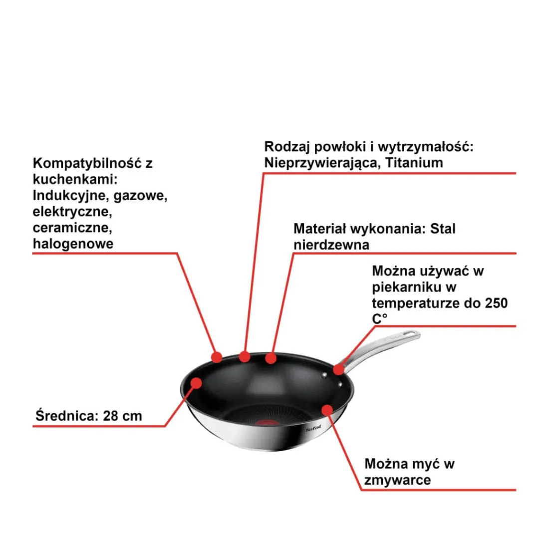 Wok TEFAL INTUITION 28cm