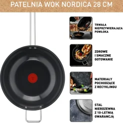 Wok TEFAL Nordica 28cm