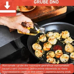 Wok TEFAL UNLIMITED 26cm + pokrywka