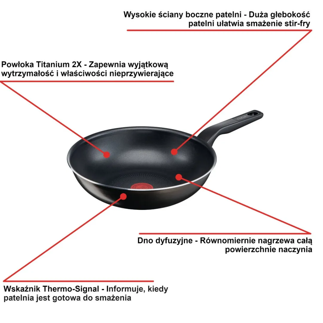 Wok TEFAL XL INTENSE 28cm