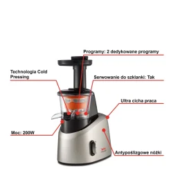 Wyciskarka wolnoobrotowa TEFAL INFINY PRESS JUICE ZC255B38