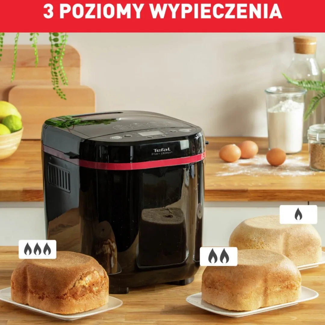 Wypiekacz do chleba, Pain&Plaisir PF2208, 17 programów, 700W, 1kg