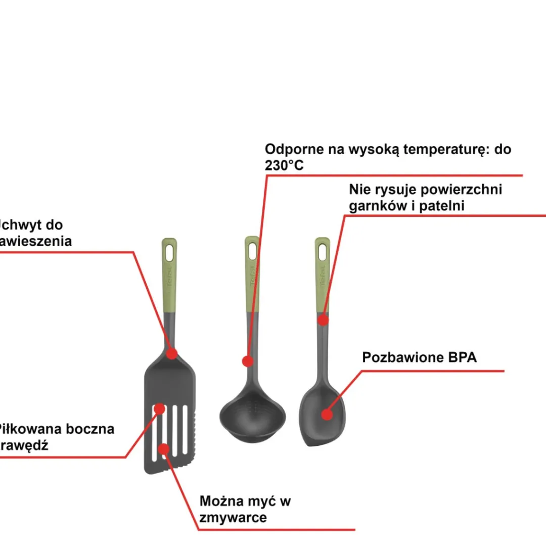 Zestaw akcesoriów kuchennych TEFAL Essential - 3 elementów