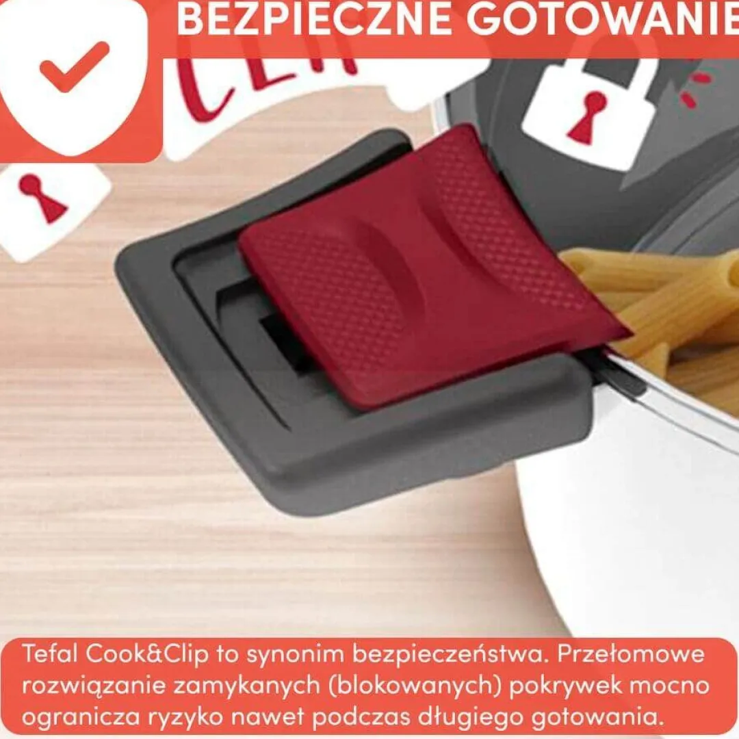 Zestaw garnków i patelni TEFAL Cook&Clip Emotion 12 el.