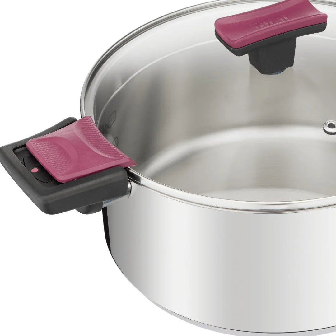 Zestaw garnków i patelni TEFAL Cook&Clip Emotion 12 el.
