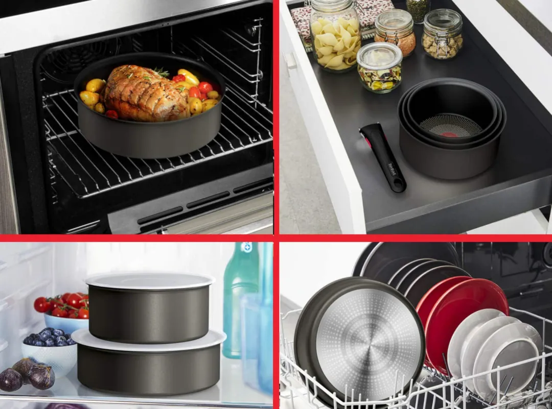 Zestaw garnków i patelni TEFAL INGENIO ULTIMATE - 10 elementów