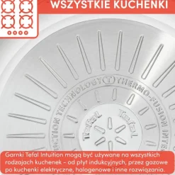 Zestaw garnków i patelni TEFAL Intuition 12 el.