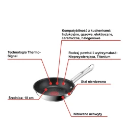 Zestaw garnków i patelni Tefal Minis 3 el.