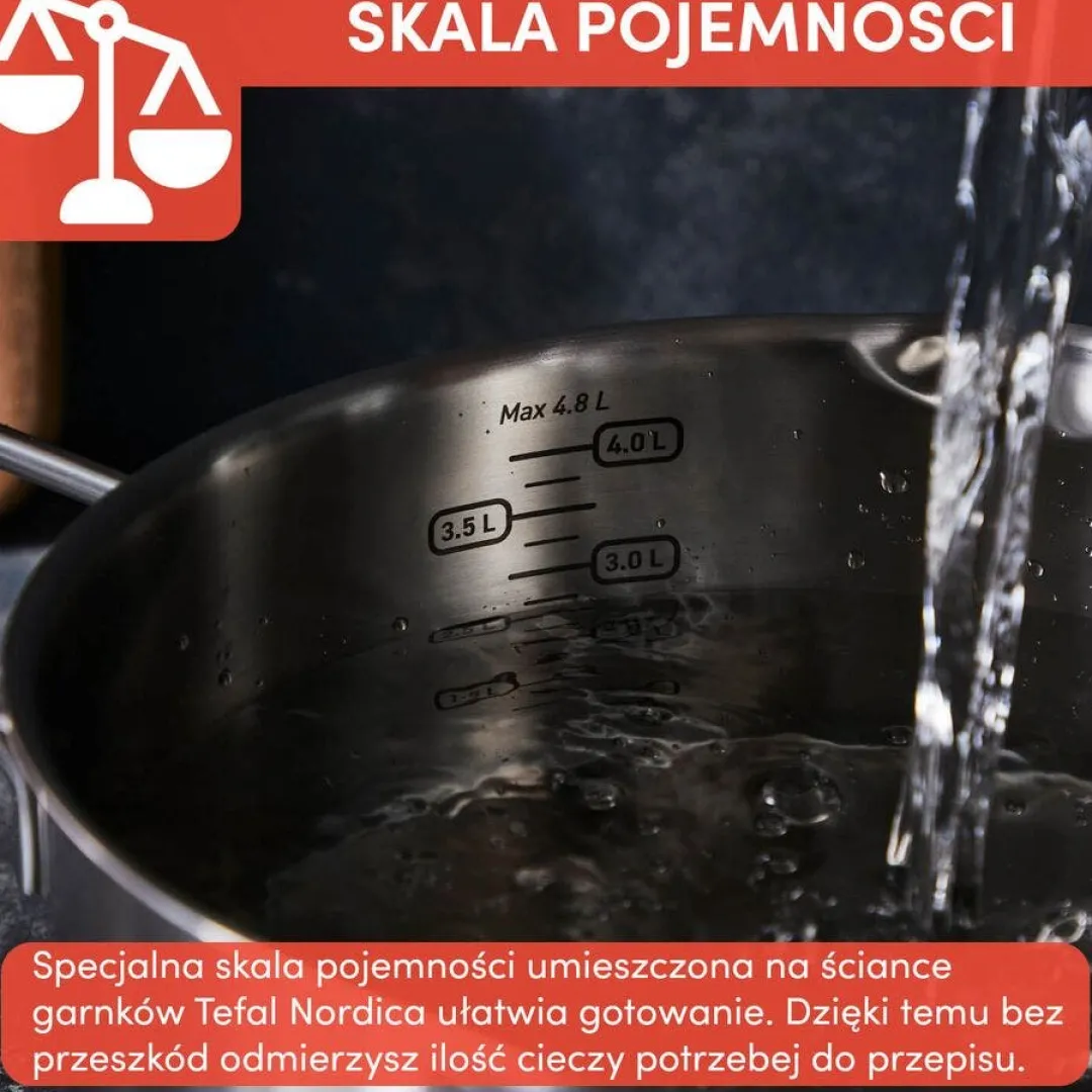 Zestaw garnków i patelni TEFAL Nordica 10 elementów