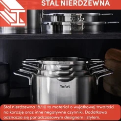 Zestaw garnków i patelni TEFAL Nordica 10 elementów