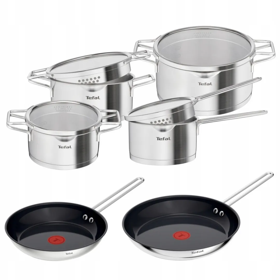 Zestaw garnków i patelni TEFAL Nordica 10 elementów