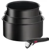 Zestaw garnków i patelni z patelnią naleśnikową Tefal Ingenio Unlimited + szklane i hermetyczne pokrywki