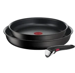 Zestaw garnków i patelni z patelnią naleśnikową Tefal Ingenio Unlimited + szklane i hermetyczne pokrywki