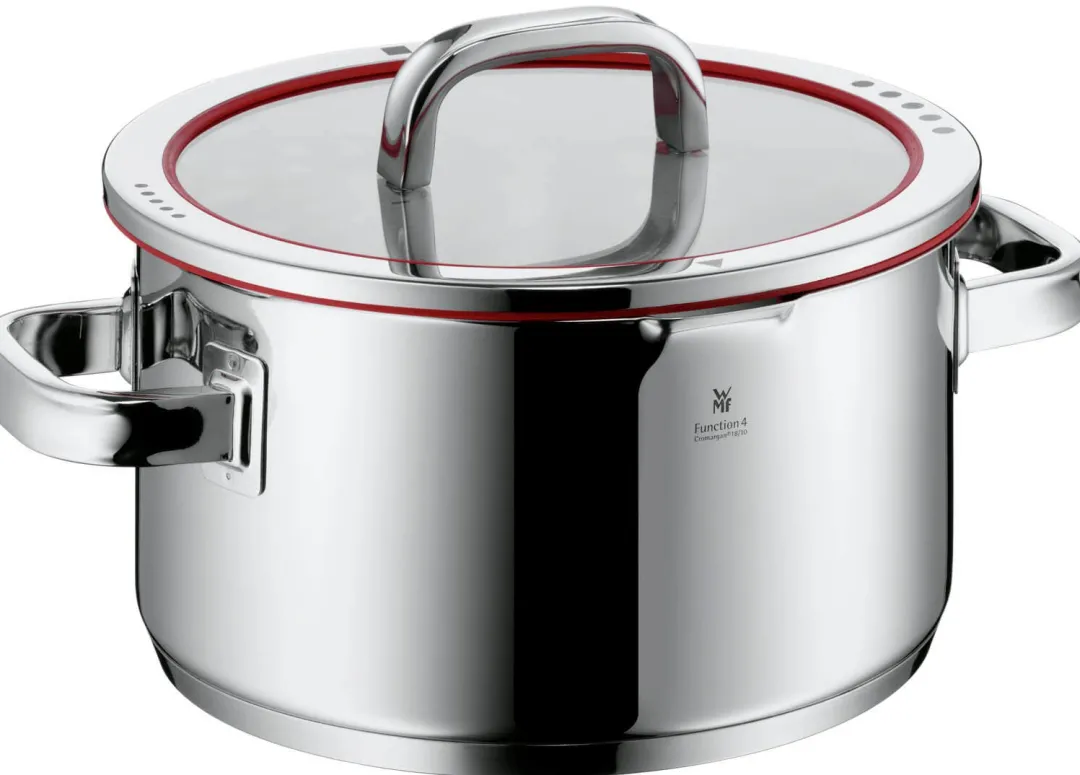 Zestaw garnków stalowych WMF Function4 i patelni stalowej WMF Profi Plus 28 cm