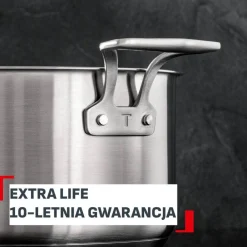 Zestaw garnków stalowych z pokrywkami TEFAL Extreme 10 elementów