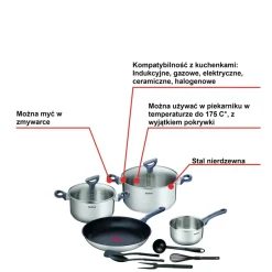 Zestaw garnków, TEFAL Daily Cook, 11-elementów