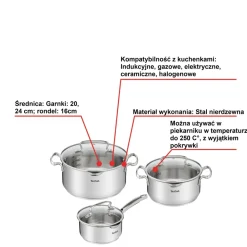 Zestaw garnków, TEFAL Duetto+, 6 elementów