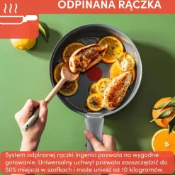 Zestaw garnków Tefal Ingenio Renew 16/18/20cm + szklane pokrywki
