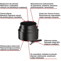 Zestaw garnków TEFAL INGENIO UNLIMITED - 4 elementy