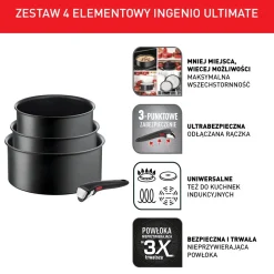 Zestaw garnków TEFAL INGENIO ULTIMATE - 4 elementy
