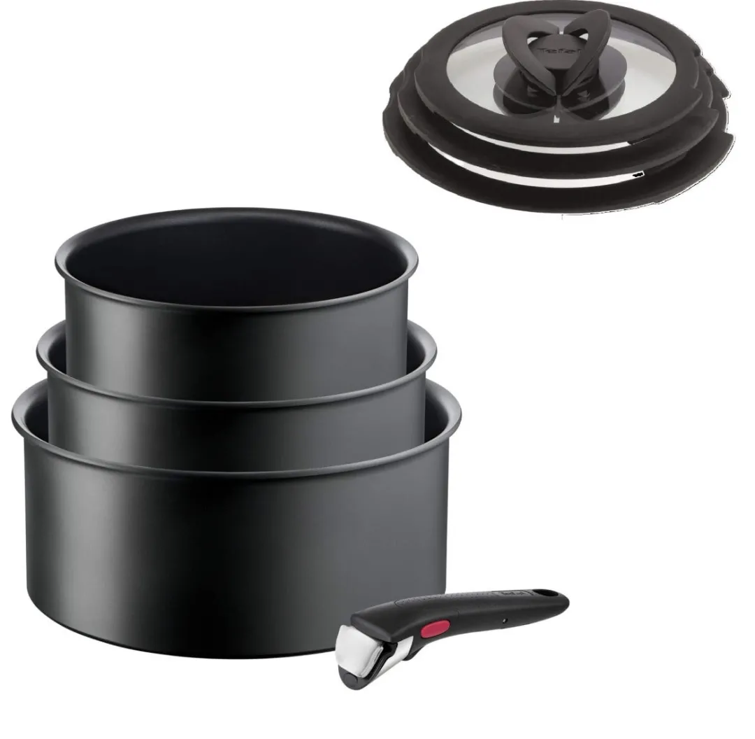 Zestaw garnków Tefal Ingenio Ultimate 4 elementy + szklane pokrywki