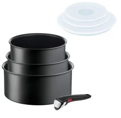 Zestaw garnków Tefal Ingenio Ultimate + hermetyczne pokrywki