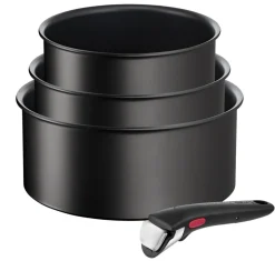 Zestaw garnków Tefal Ingenio Unlimited 4 elementy + szklane i hermetyczne pokrywki