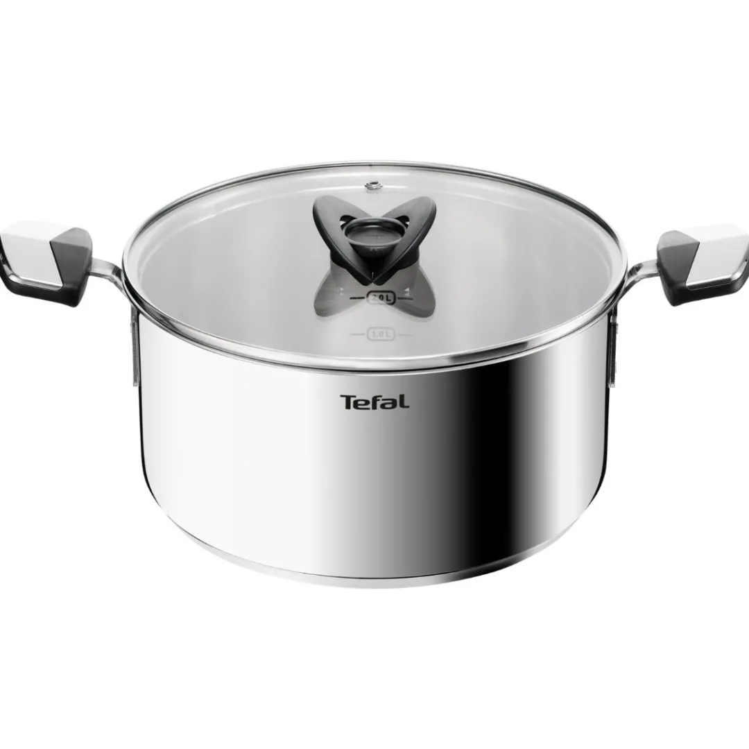 Zestaw garnków z pokrywkami i patelni TEFAL Emotion+ 8 elementów