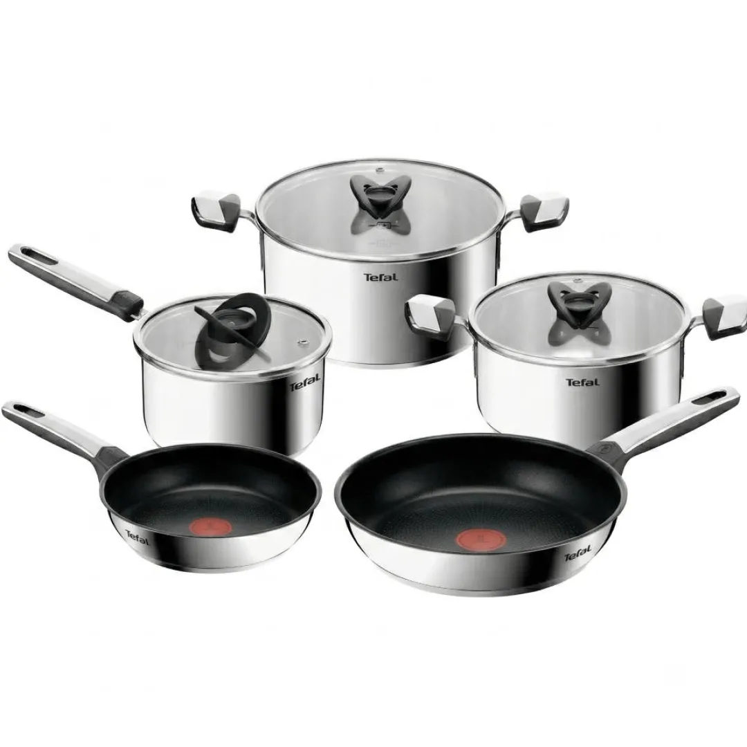 Zestaw garnków z pokrywkami i patelni TEFAL Emotion+ 8 elementów