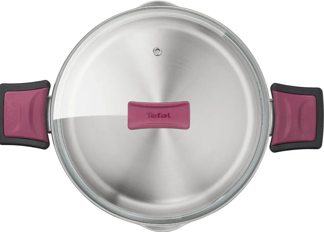 Zestaw garnków z pokrywkami TEFAL COOK&CLIP - 10 elementów
