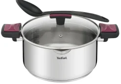 Zestaw garnków z pokrywkami TEFAL COOK&CLIP - 10 elementów