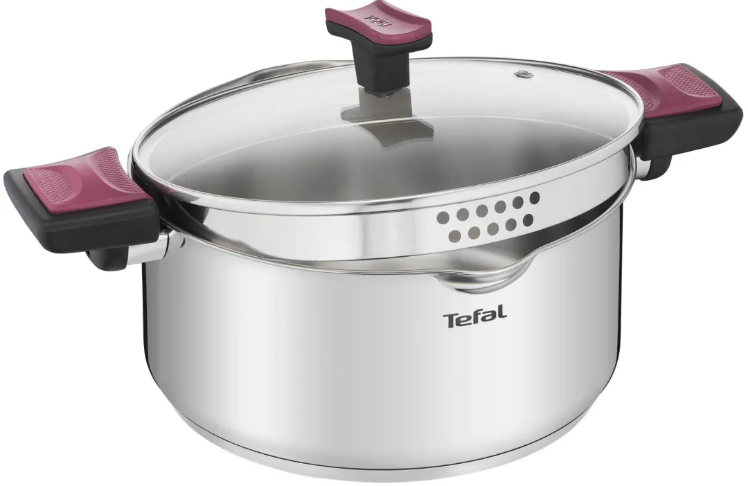 Zestaw garnków z pokrywkami TEFAL COOK&CLIP - 10 elementów