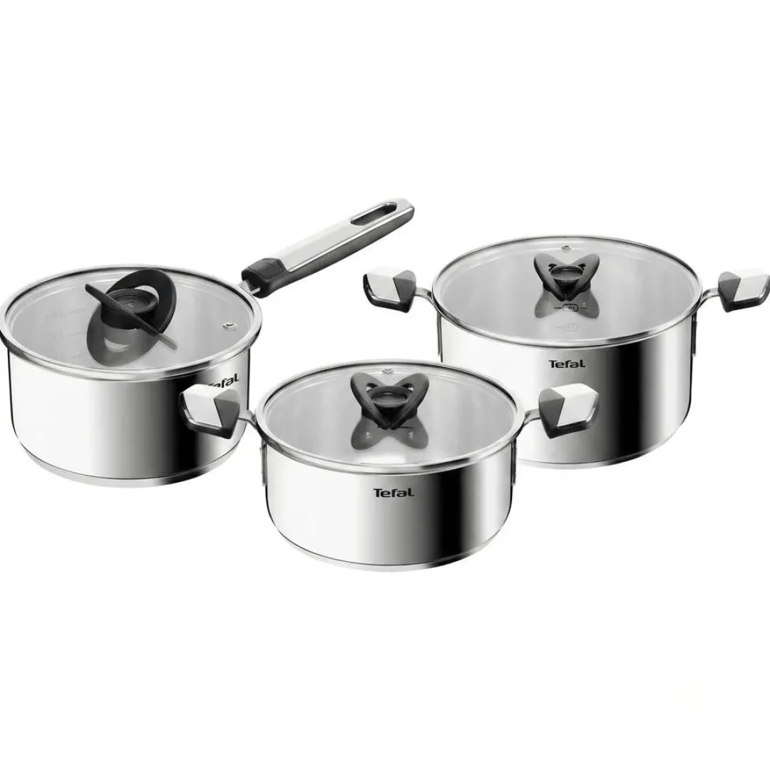 Zestaw garnków z pokrywkami TEFAL Emotion+ 18/20/24 cm
