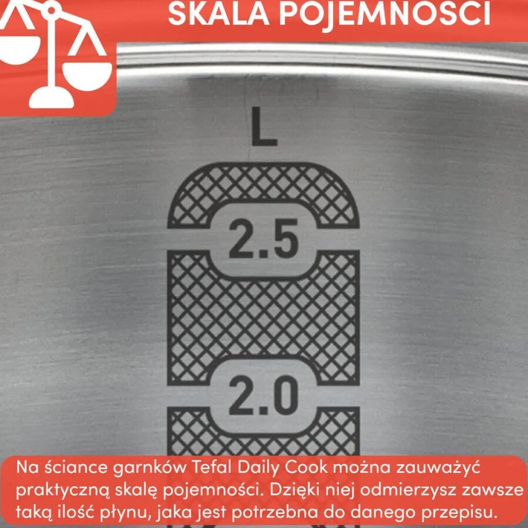 Zestaw garnków z pokrywkami TEFAL Daily Cook - 12 elementów