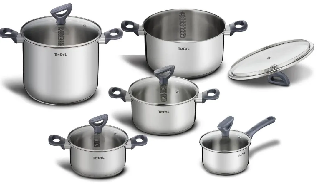 Zestaw garnków z pokrywkami TEFAL Daily Cook - 12 elementów