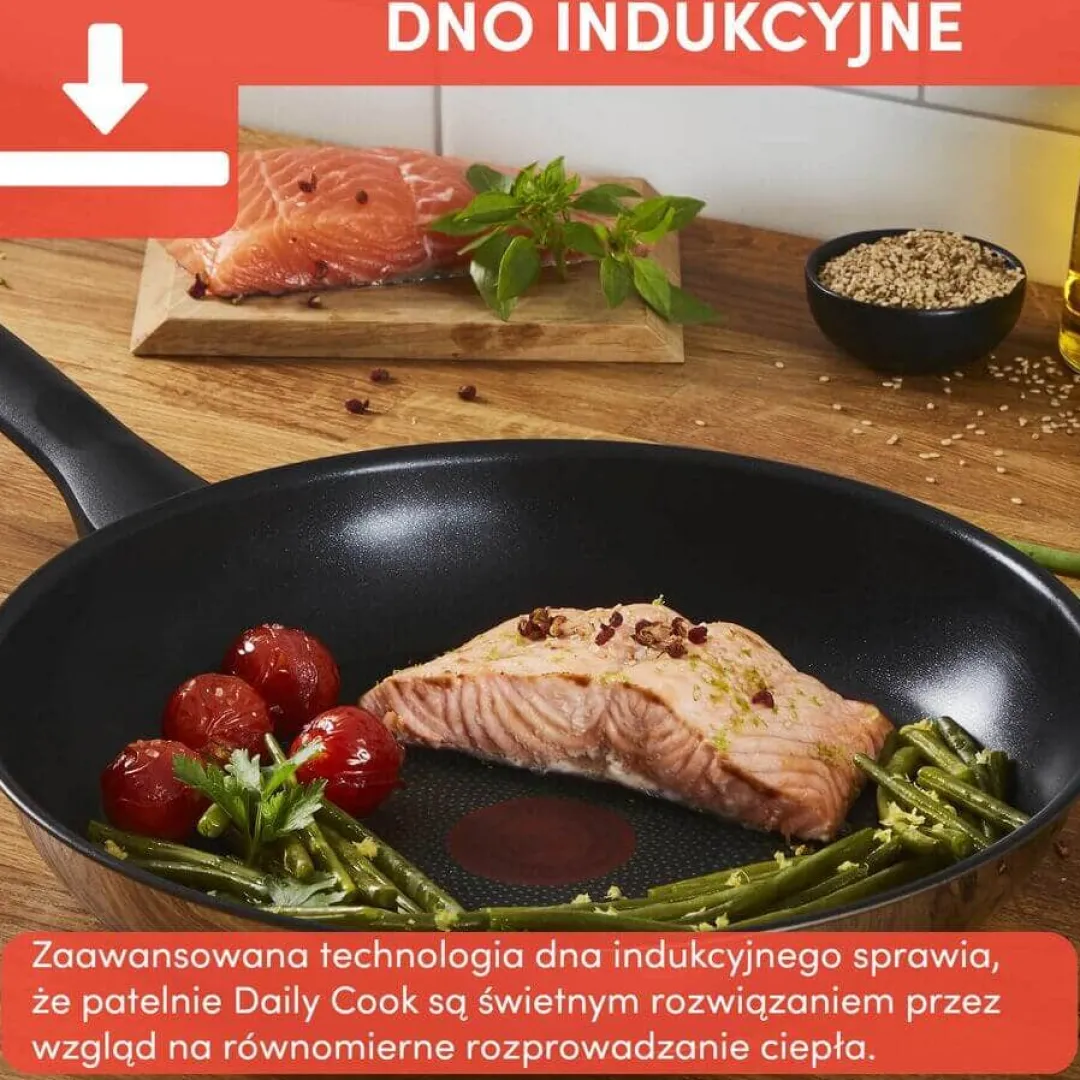 Zestaw garnków z pokrywkami TEFAL Daily Cook - 12 elementów