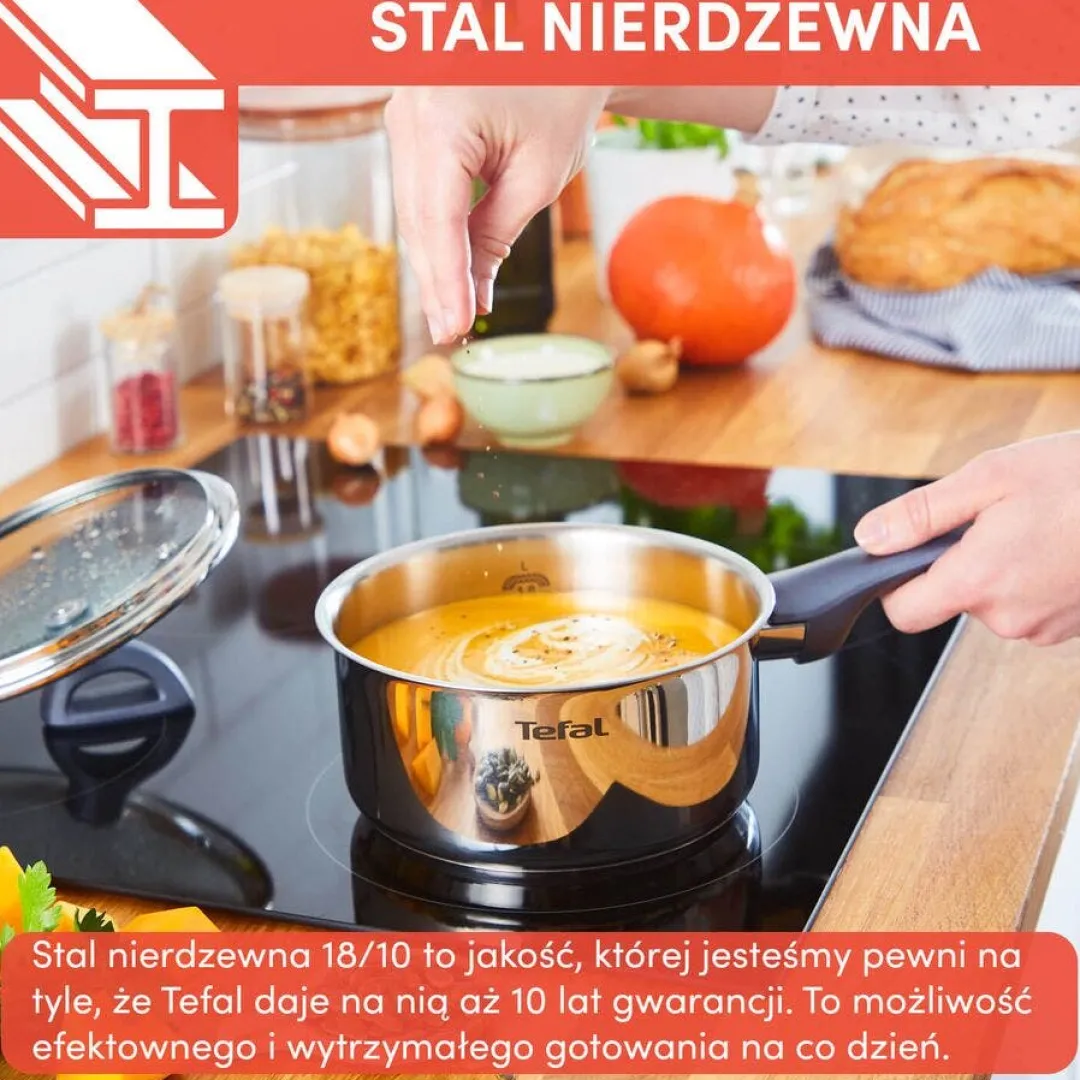 Zestaw garnków z pokrywkami TEFAL Daily Cook - 12 elementów