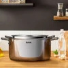 Zestaw garnków z pokrywkami TEFAL Infinite 20/24 cm