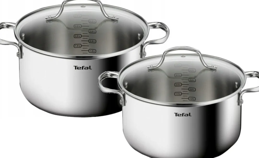 Zestaw garnków z pokrywkami TEFAL Infinite 20/24 cm