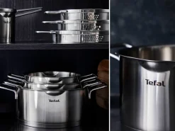 Zestaw garnków z pokrywkami TEFAL NORDICA - 8 elementów