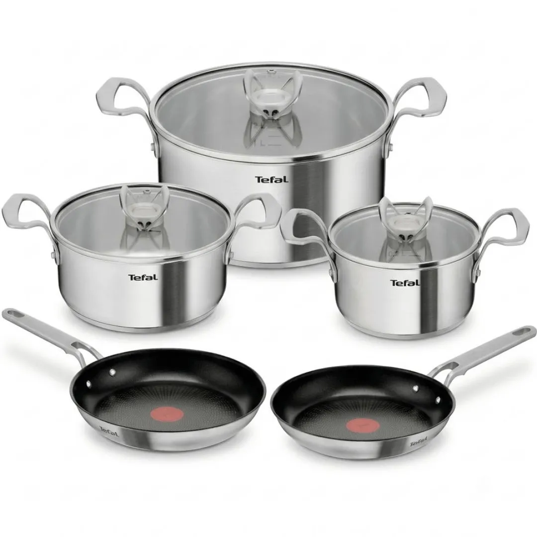 Zestaw garnków z pokrywką i patelnie TEFAL Extreme 8 elementów
