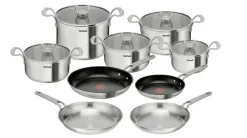 Zestaw garnków z pokrywką i patelnie TEFAL Extreme 14 elementów