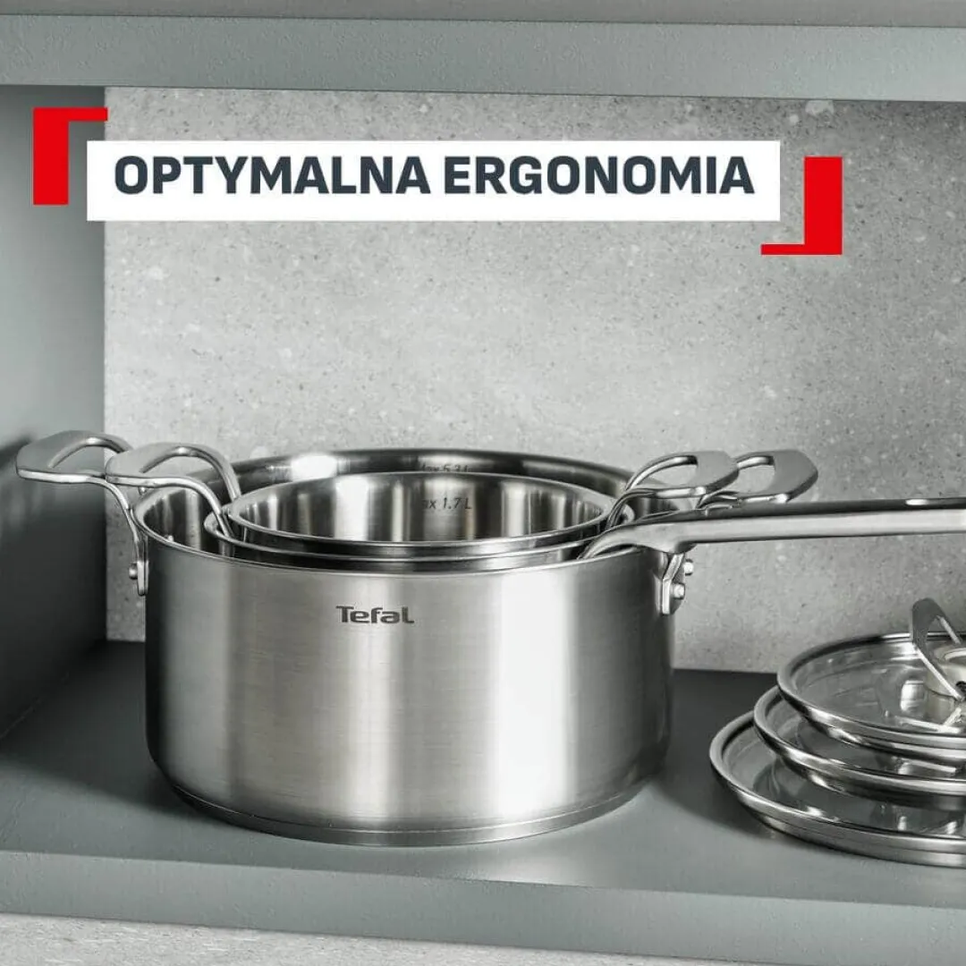 Zestaw garnków z pokrywką i patelnie TEFAL Extreme 12 elementów