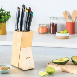 Zestaw noży i blok TEFAL Fresh Kitchen + Deska do krojenia TEFAL 35,5 x 25,5 x 0,9 cm