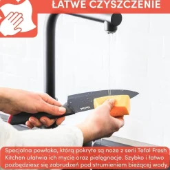 Zestaw noży i blok TEFAL Fresh Kitchen + Deska do krojenia TEFAL 35,5 x 25,5 x 0,9 cm